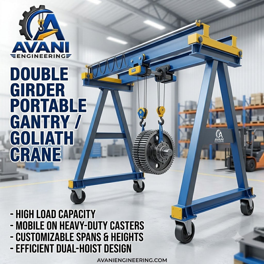 DOUBLE GIRDER PORTABLE GANTRY / GOLIATH CRANE
